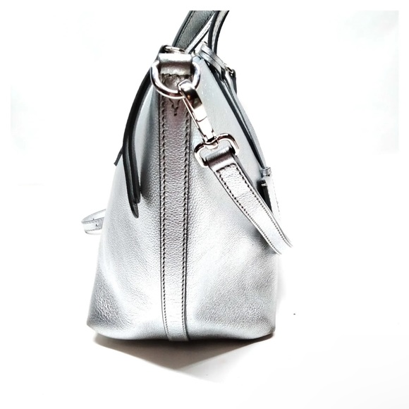 Jimmy Choo Silver Leather Bria 2way - Picture 6 of 14